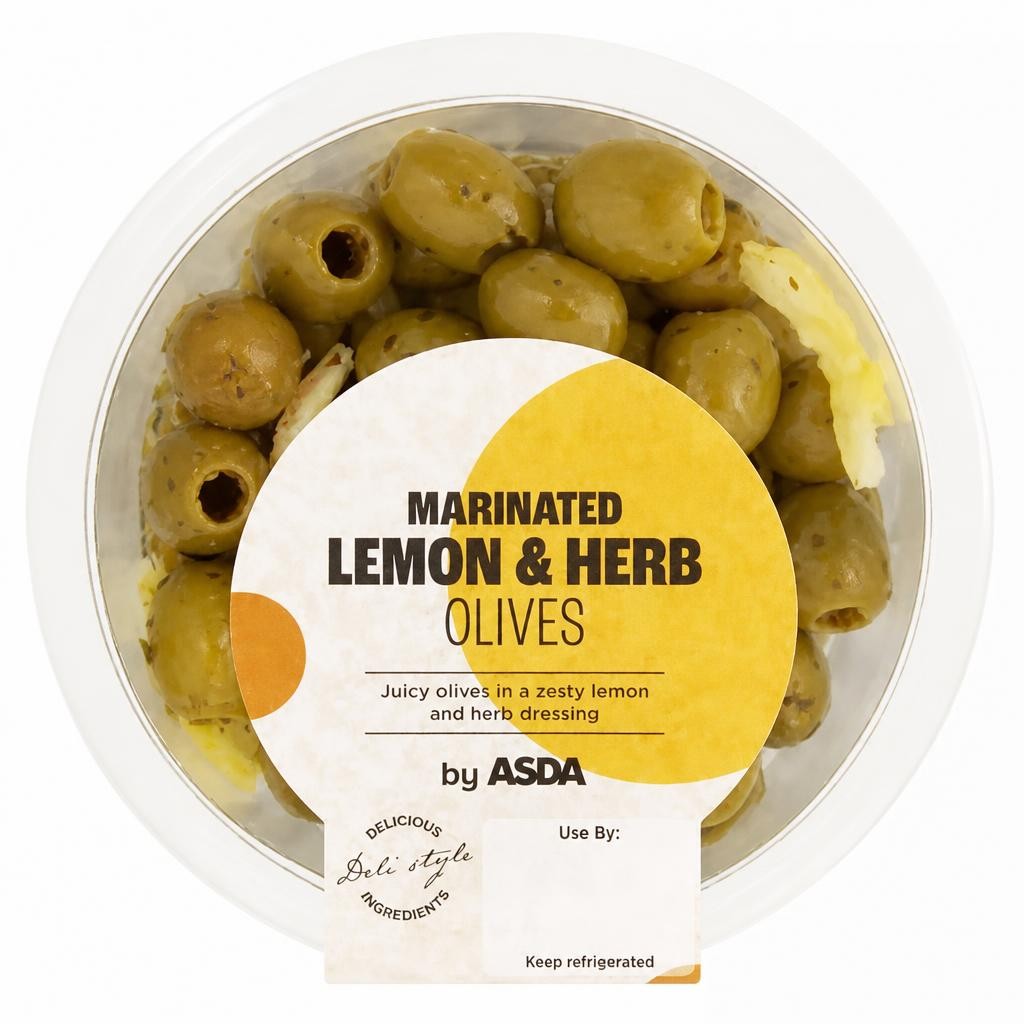 ASDA Marinated Lemon & Herb Olives 220g
