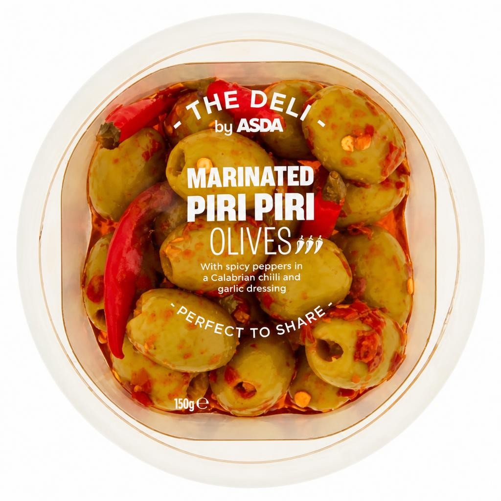 ASDA The Deli Marinated Piri Piri Olives 150g