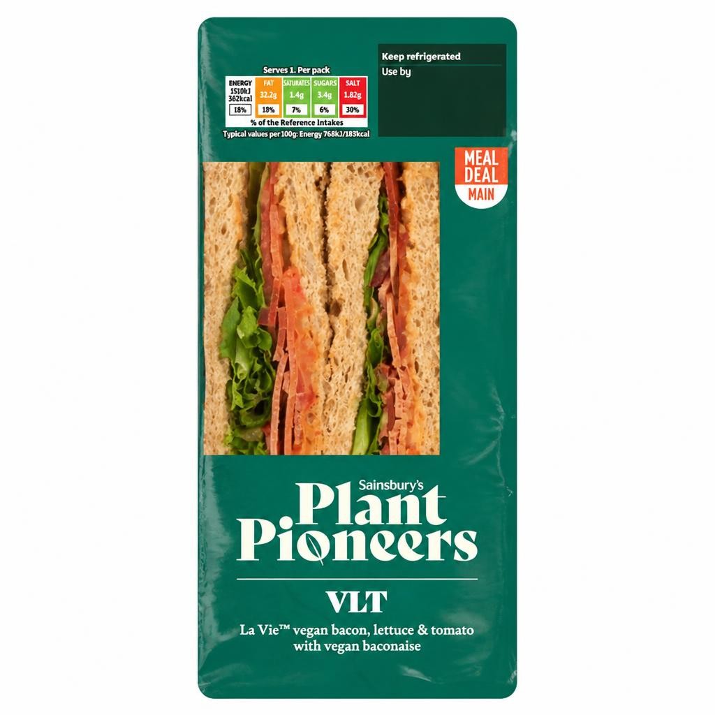 Plant Pioneers VLT La Vie Vegan Bacon, Lettuce & Tomato with Vegan Baconaise