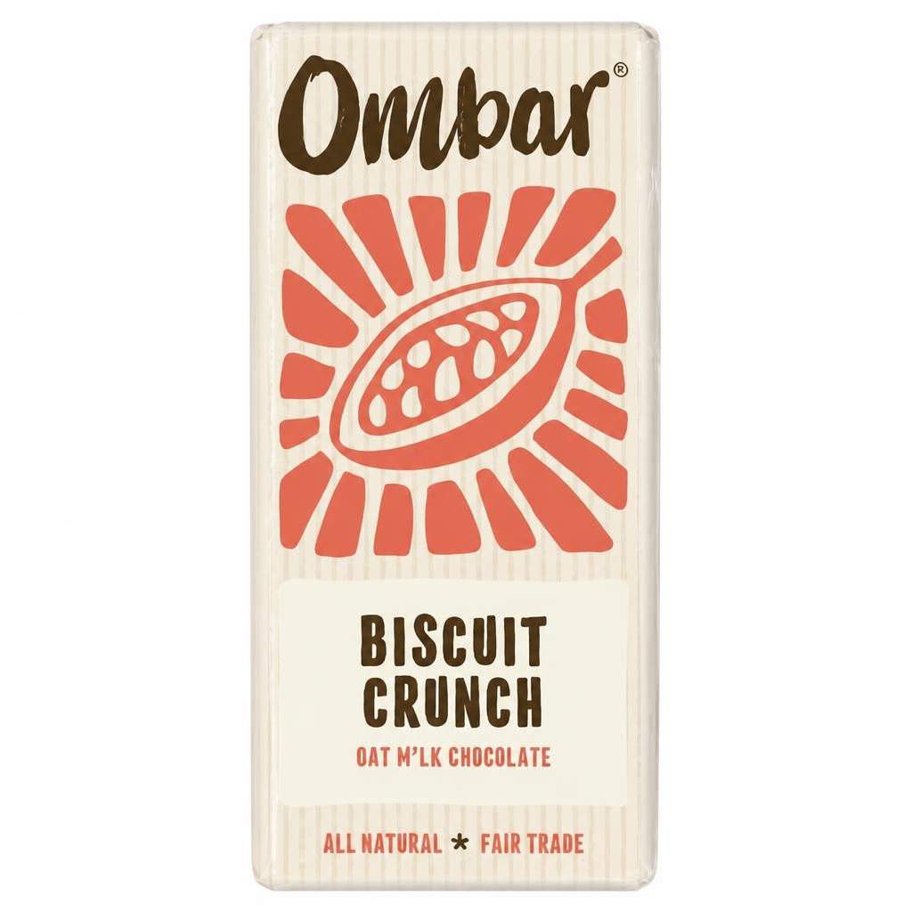 Ombar Biscuit Crunch Oat M'lk Chocolate Bar
