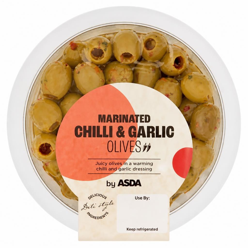 ASDA Marinated Chilli & Garlic Olives 220g
