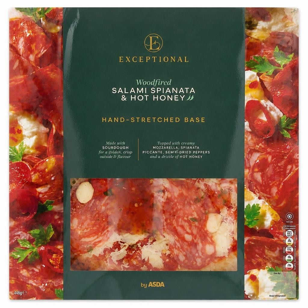Exceptional by ASDA Exceptional by  Woodfired Salami Spianata & Hot Honey 495g