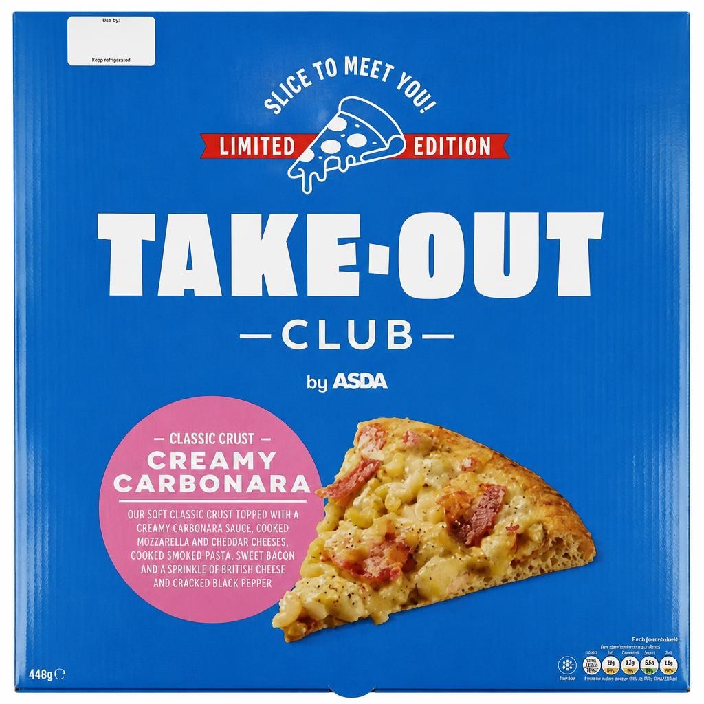 Take Out Club by ASDA Limited Edition Classic Crust Creamy Carbonara 440g