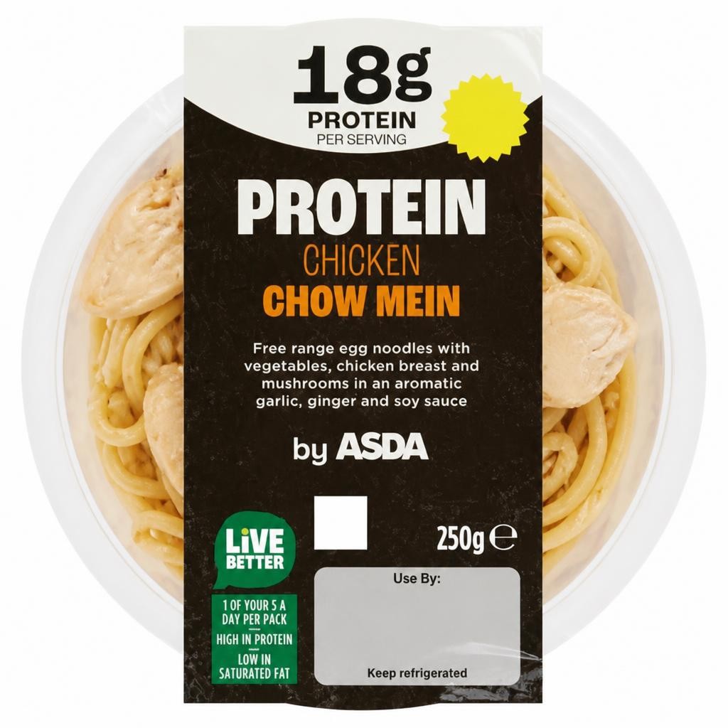 ASDA Protein Chicken Chow Mein 250g