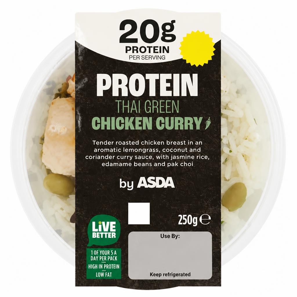 ASDA Protein Thai Green Chicken Curry 250g