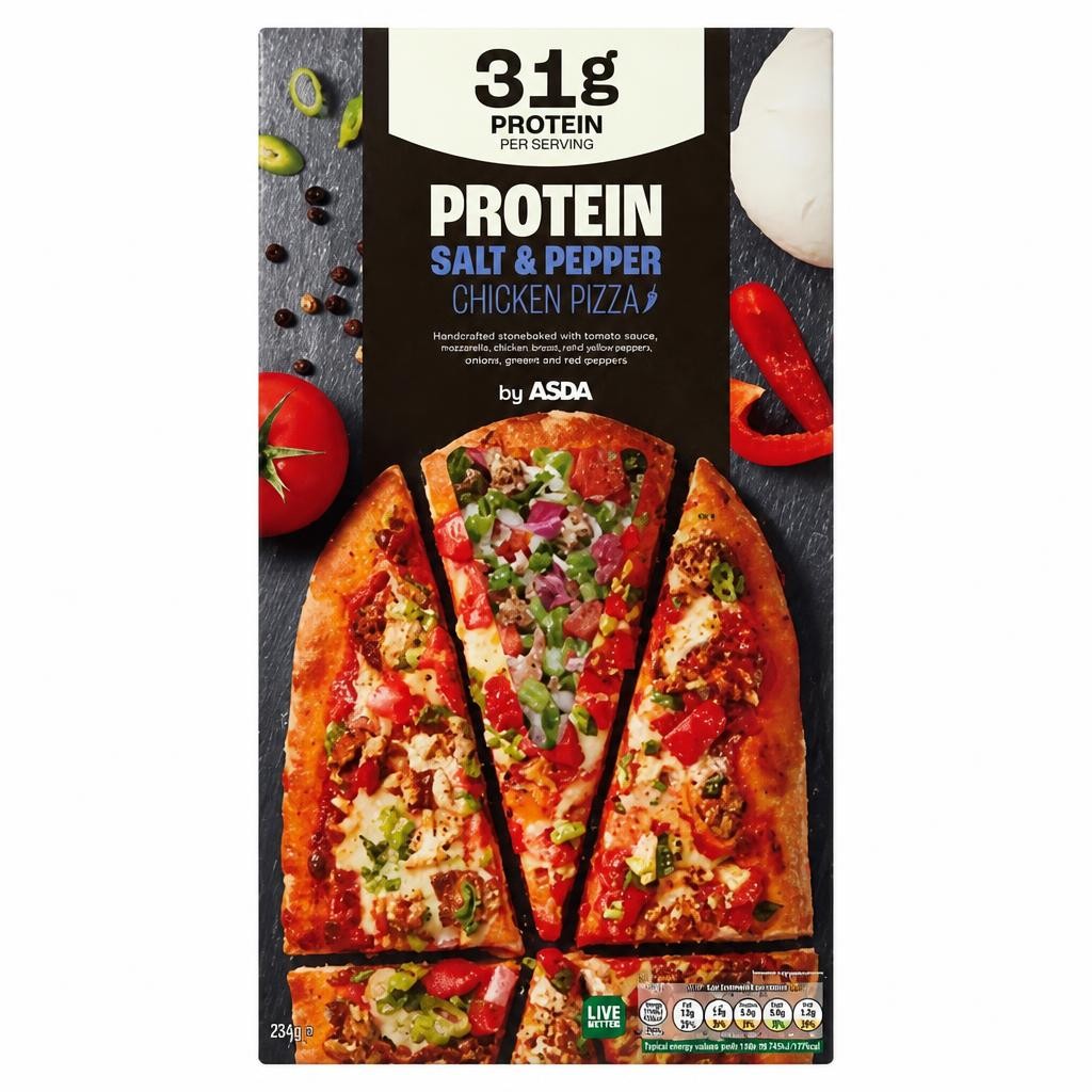 ASDA Protein Salt & Pepper Chicken Pizza 257g
