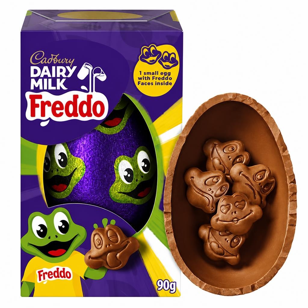 Cadbury Dairy Milk Freddo Faces Medium Milk Chocolate Easter Egg 90g