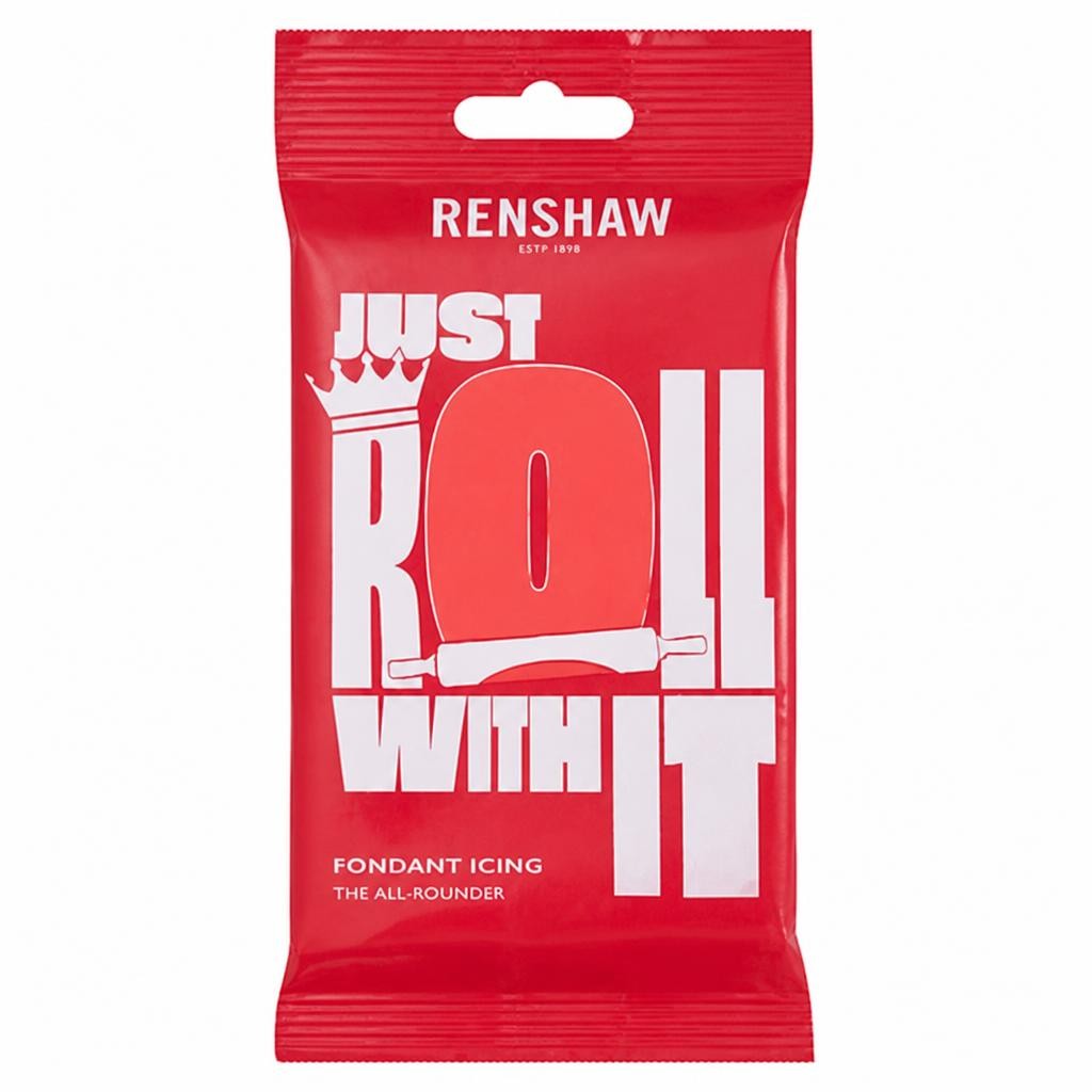 Renshaw Just Roll With It Poppy Red Fondant Icing