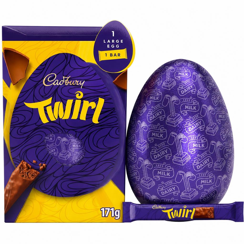 Cadbury Twirl Large Milk Chocolate Easter Egg 171g
