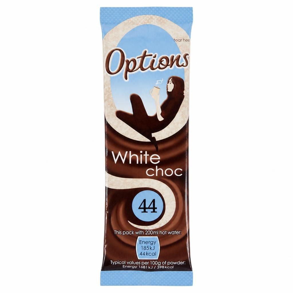Options Instant White Hot Chocolate Drink 11g
