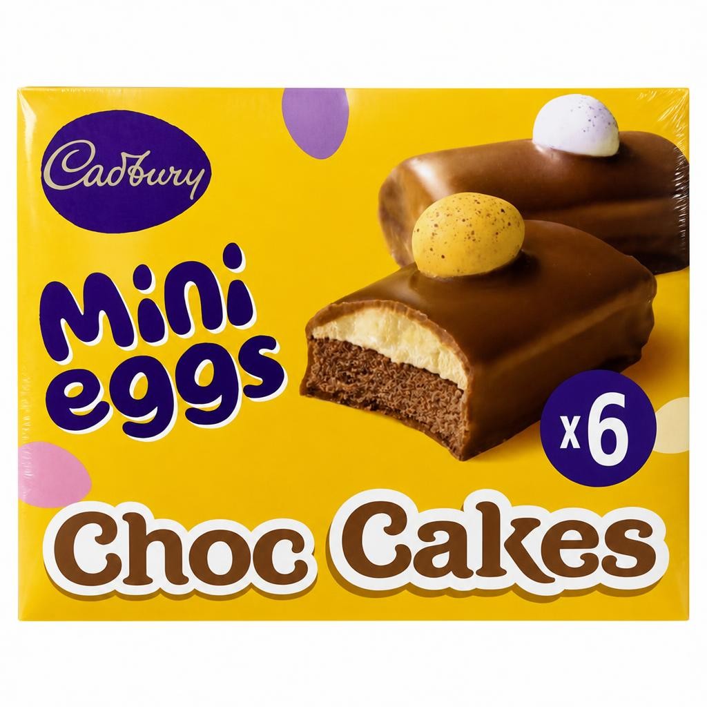 Cadbury 6 Mini Eggs Milk Chocolate Easter Cakes