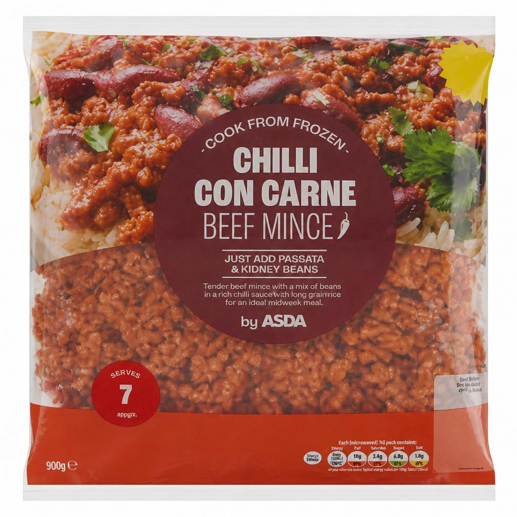 ASDA Chilli Con Carne Beef Mince 500g