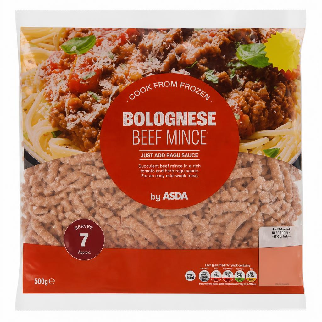 ASDA Bolognese Beef Mince 500g