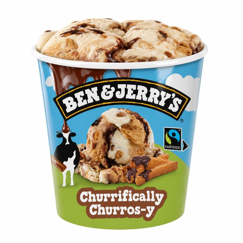 Ben & Jerry's Churrifically Churros-y Ice Cream Tub 465 ML