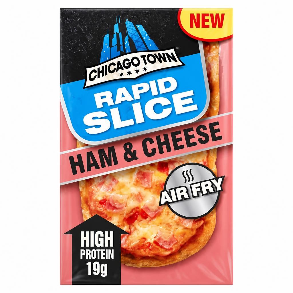 Chicago Town Rapid Slice Ham & Cheese Pizza 140g