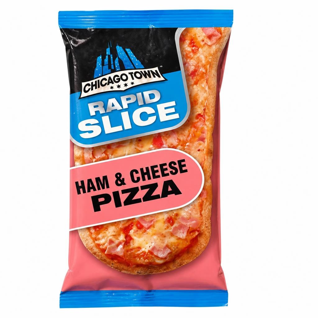 Chicago Town Rapid Slice Ham & Cheese Pizza 140g