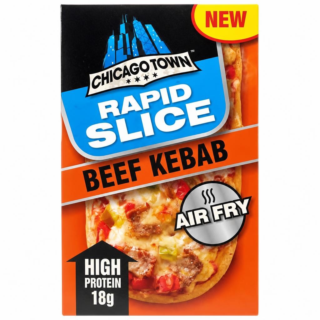 Chicago Town Rapid Slice Beef Kebab Pizza 140g