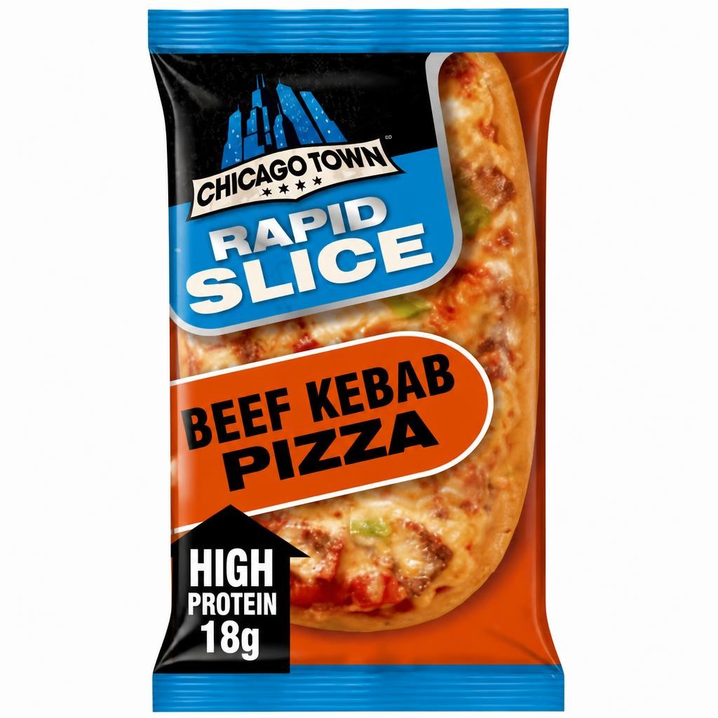 Chicago Town Rapid Slice Beef Kebab Pizza 140g