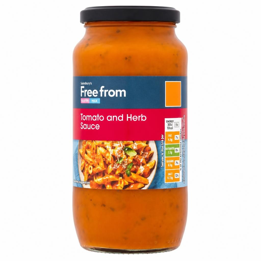 Sainsbury's Free From 480g Tomato & Herb Sauce