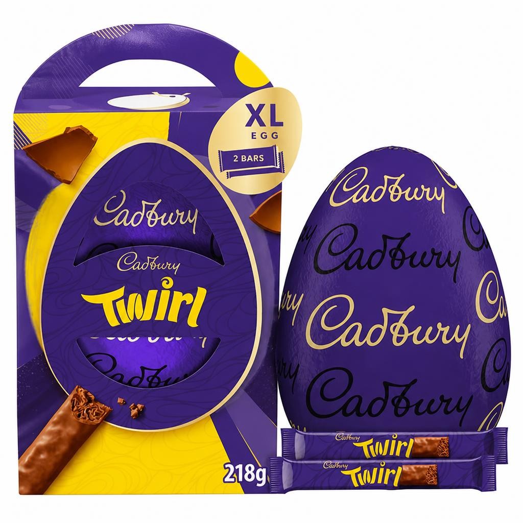 Cadbury Twirl Extra Large Milk Chocolate Easter Egg 218g