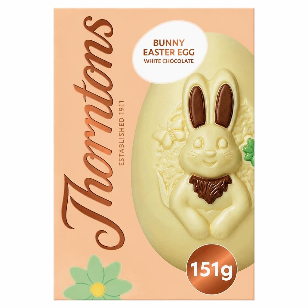 Thorntons Large White Chocolate Bunny Easter Egg 151g