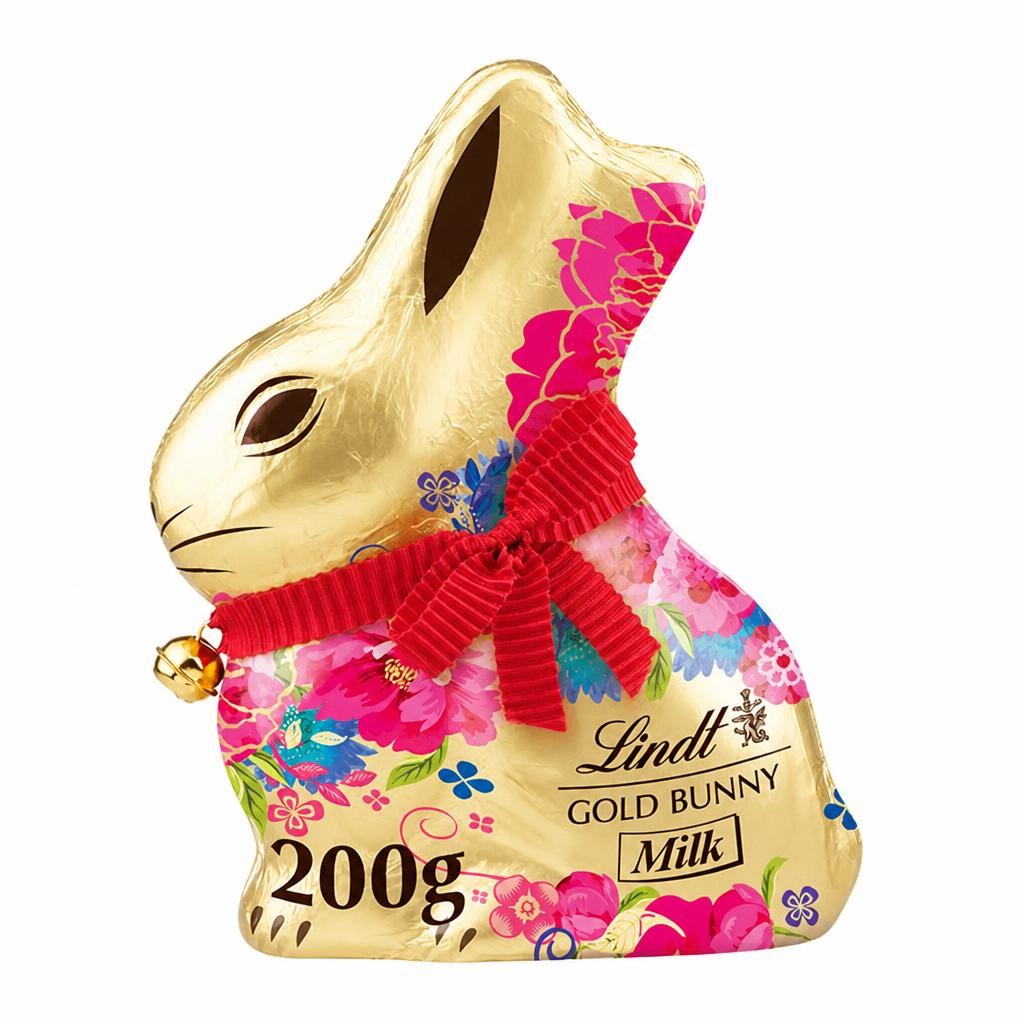 Lindt Gold Bunny Flowers Milk Chocolate 200g