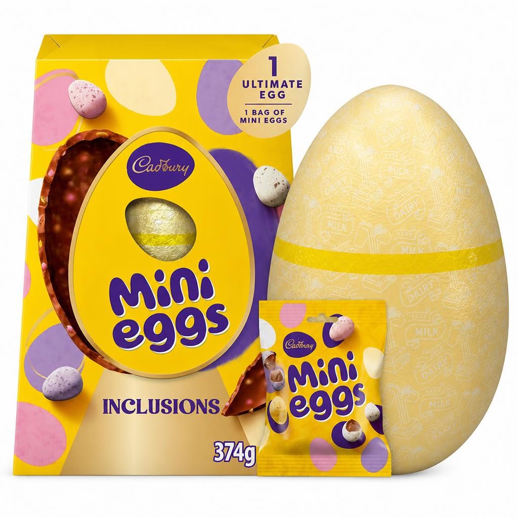 Cadbury Mini Eggs Extra Large Ultimate Milk Chocolate Easter Egg 374g
