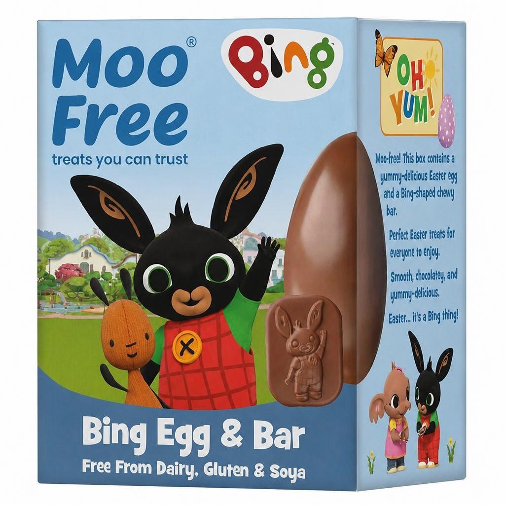 Moo Free Medium Bing Easter Egg & Bar 80g