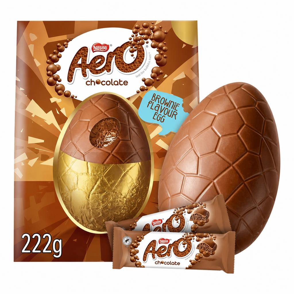 Aero Extra Large Chocolate Brownie Flavour Easter Egg 222g