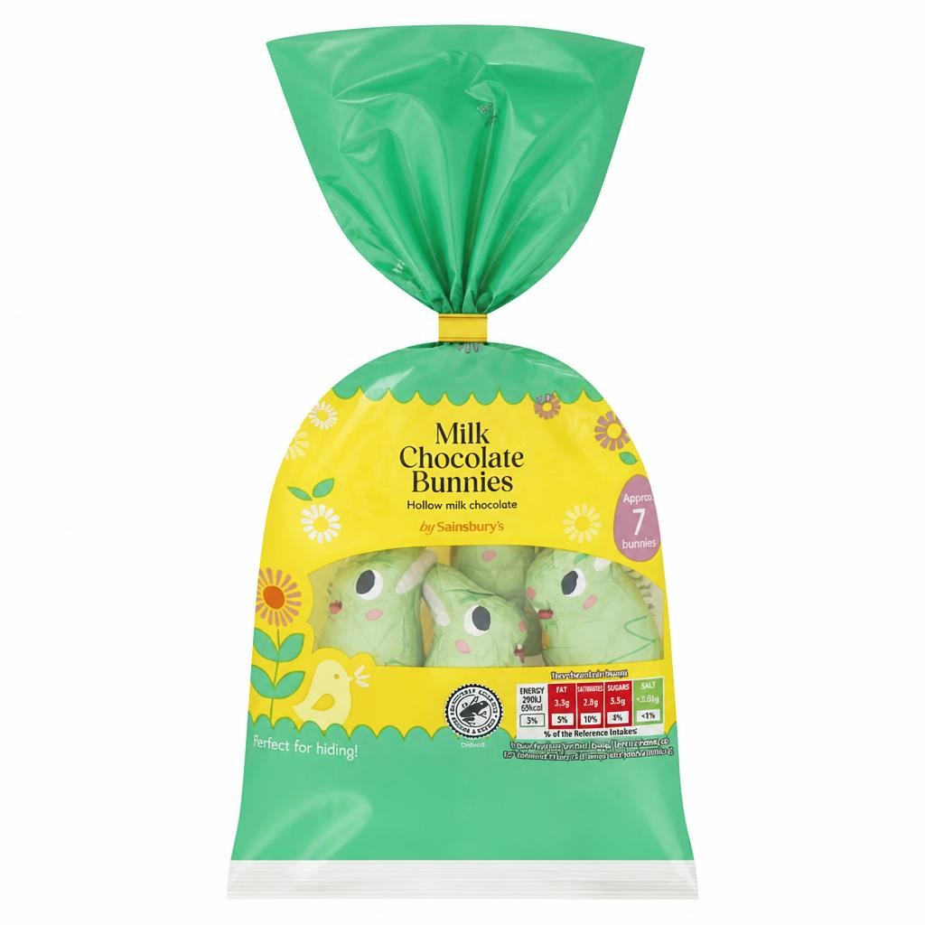 Sainsbury's 79g Milk Chocolate Bunnies