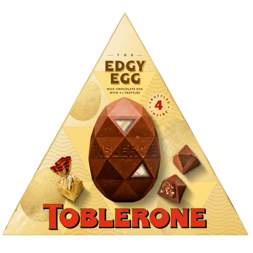 Toblerone The Edgy Egg Extra Large Milk Chocolate Easter Egg 286g