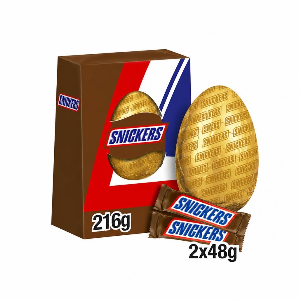 Snickers Extra Large Milk Chocolate & Peanut Easter Egg 216g