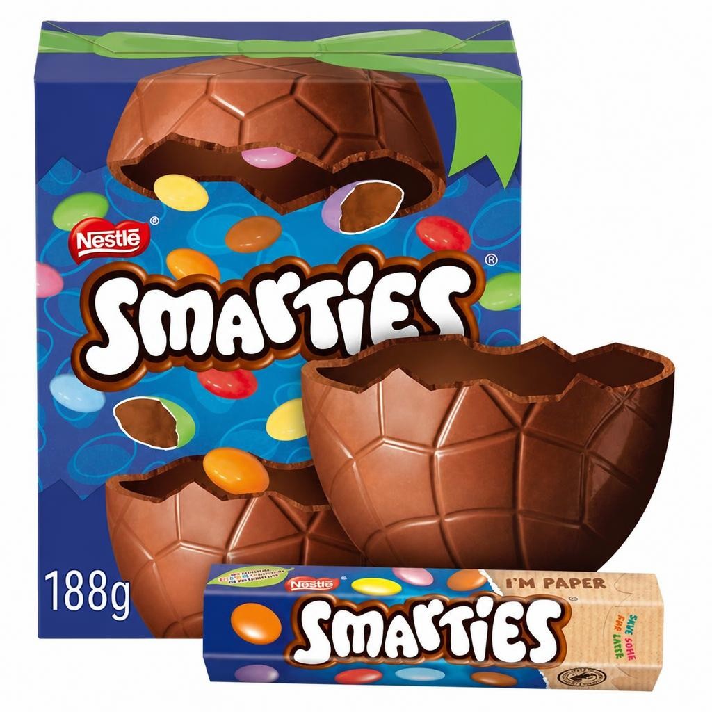 Smarties Large Milk Chocolate Easter Egg 188g