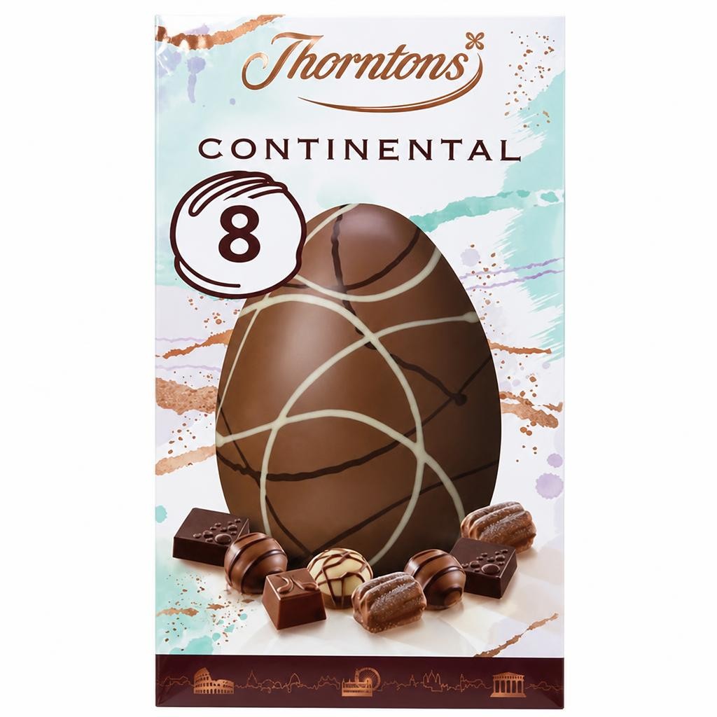 Thorntons Continental Collection Extra Large Milk Chocolate Easter Egg 257g