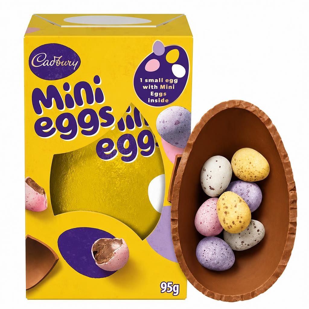 Cadbury Mini Eggs Medium Milk Chocolate Easter Egg 95g