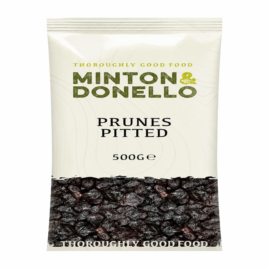 Minton & Donello Pitted Prunes 6 x 500g