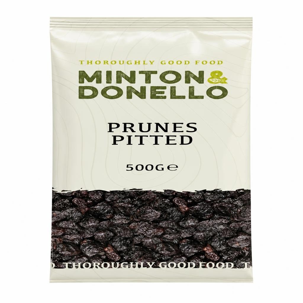 Minton & Donello Pitted Prunes 6 x 500g