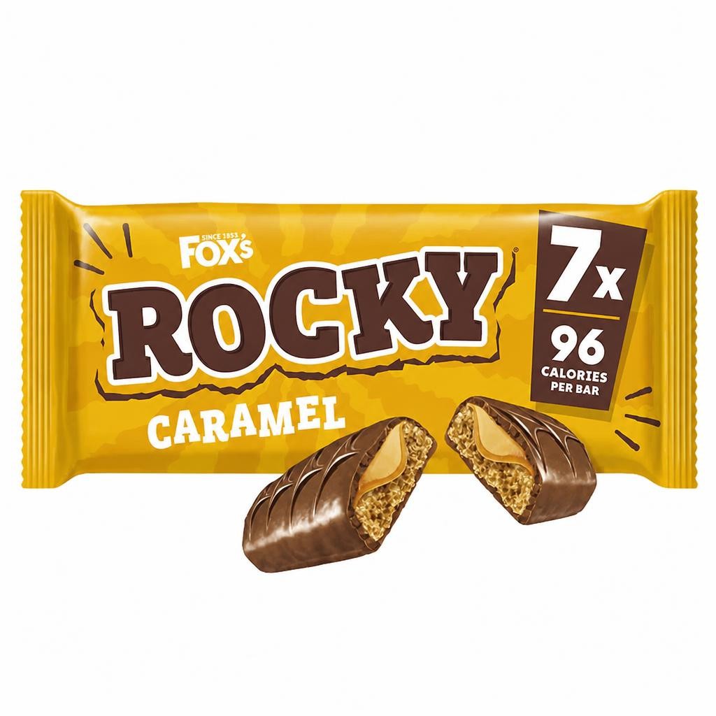 Fox's Biscuits Rocky Caramel Biscuit Bars Multipack, 7 Pack 136.5g
