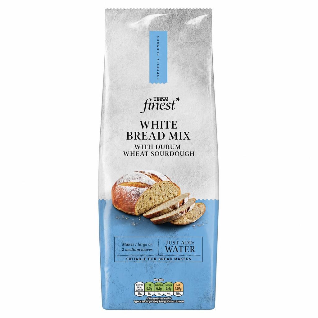 Tesco Finest White Bread Mix 500g
