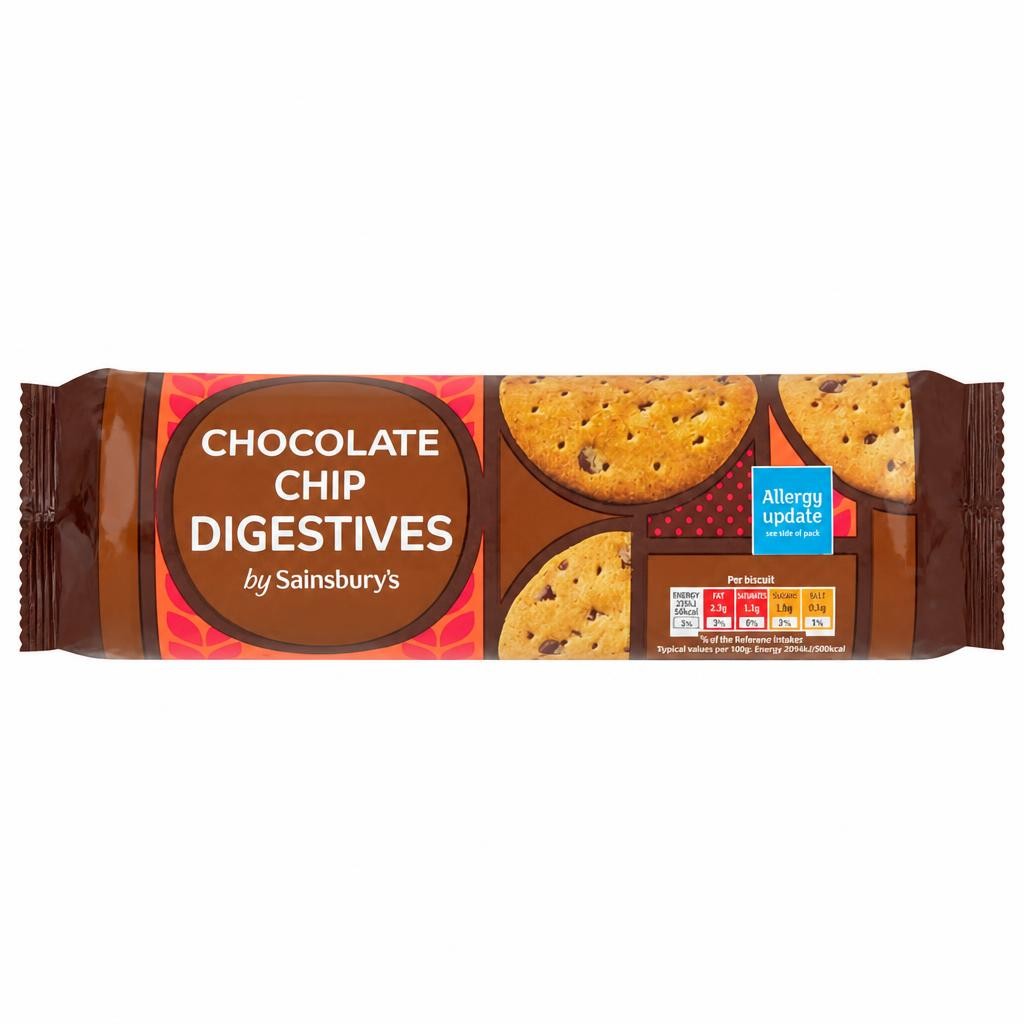 Sainsbury's 400g Chocolate Chip Digestives