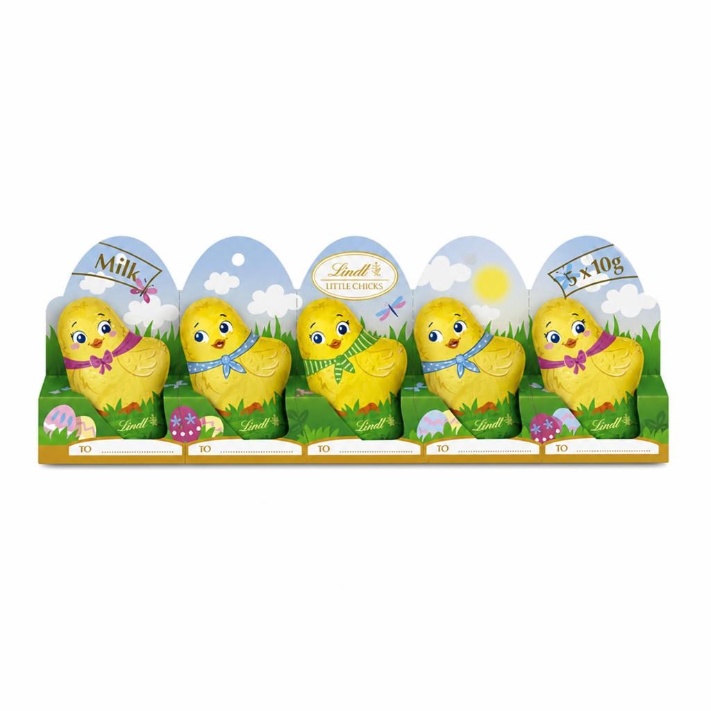 Lindt 5 x 10g Milk Chocolate Easter Little Chicks Multipack 50g
