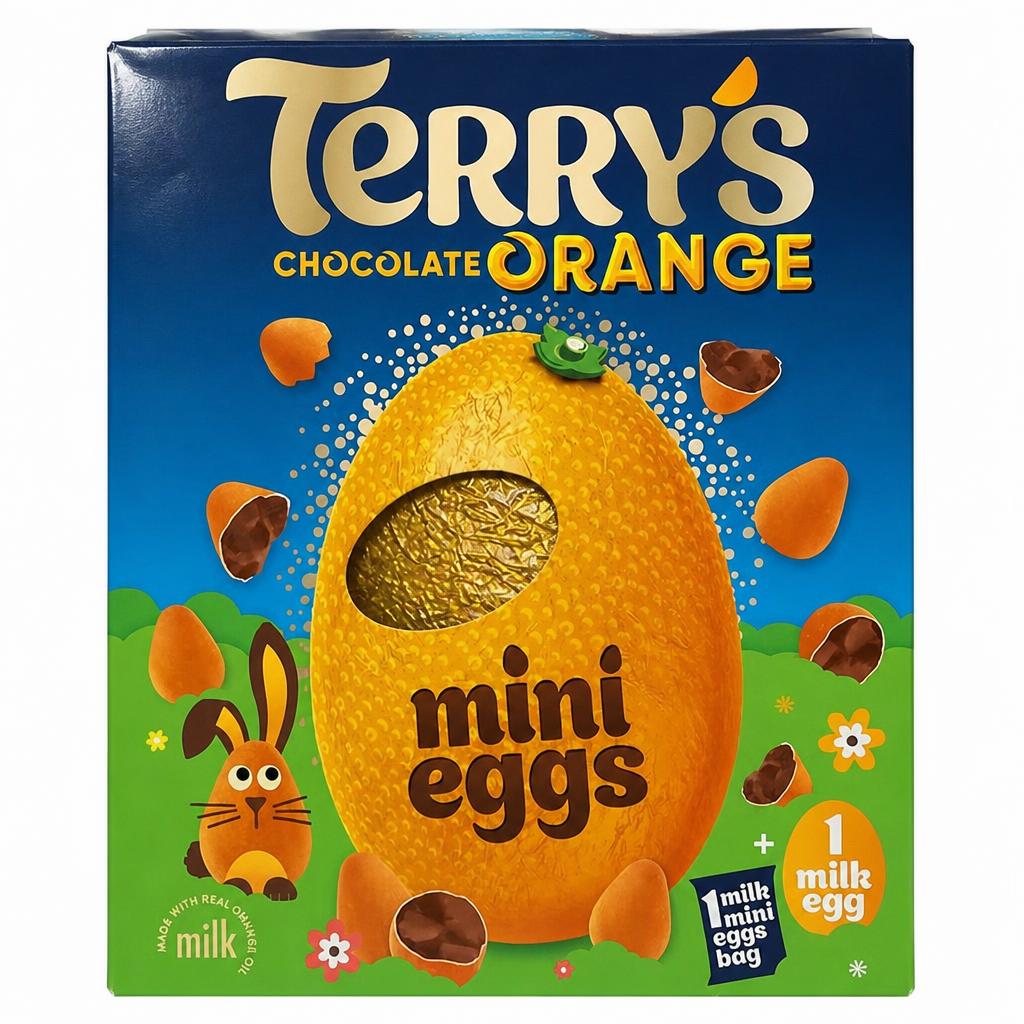 Terry's Mini Eggs Large Milk Chocolate Orange Easter Egg 200g
