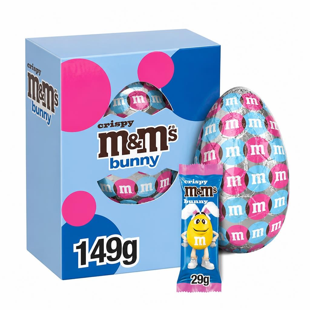 M&Ms Crispy Bunny Large Milk Chocolate Easter Egg 149g