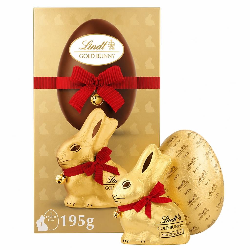 Lindt Gold Bunny Extra Large Milk Chocolate Easter Egg 195g