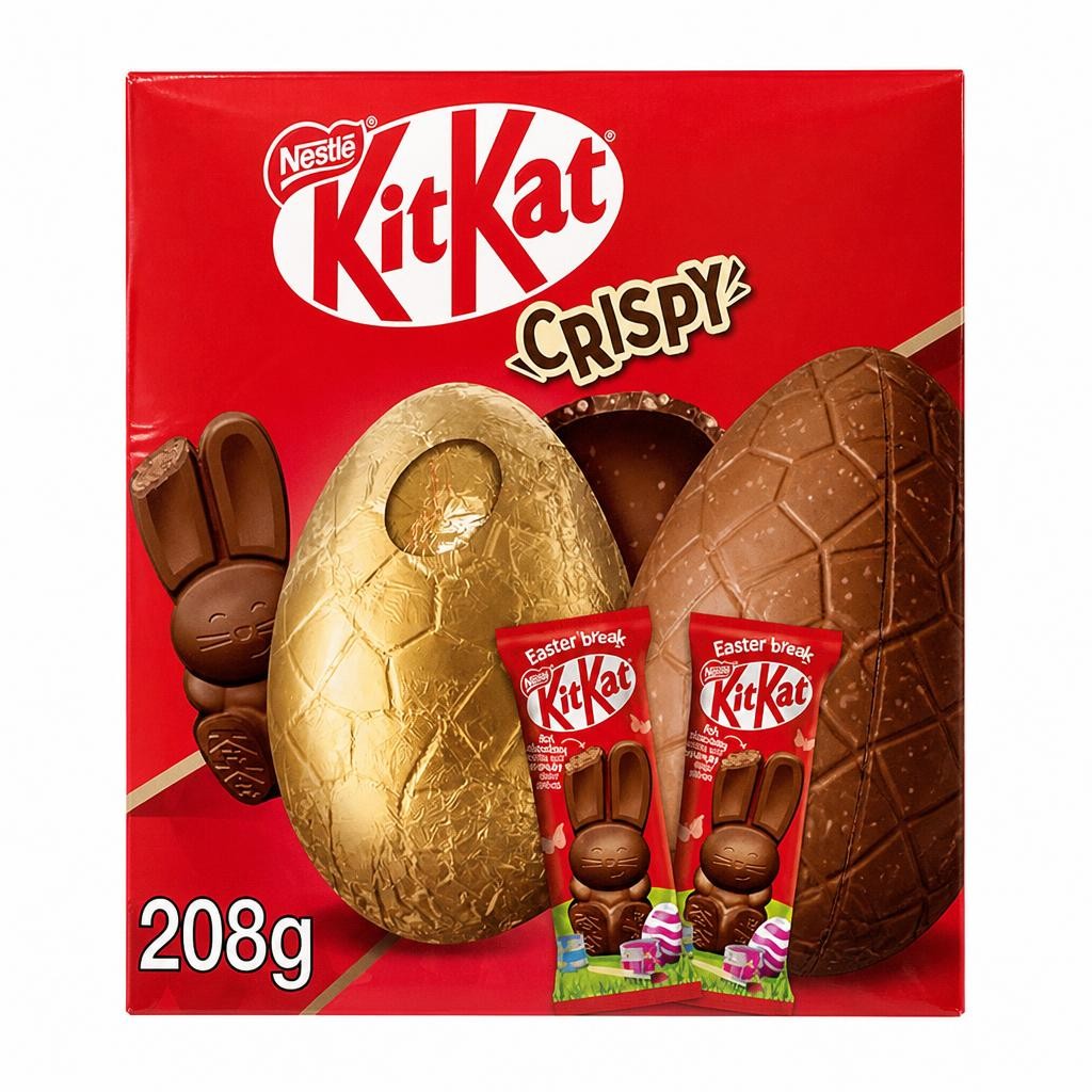 KitKat Crispy Extra Large Milk Chocolate Easter Egg 208g