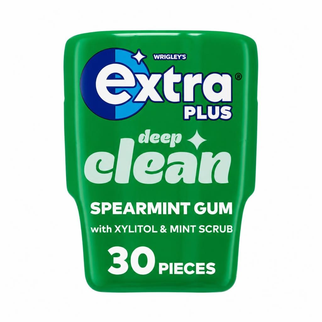 Extra Plus Deep Clean Sugarfree Chewing Gum Bottle 30 Pieces