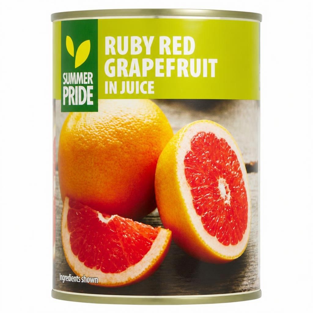 SUMMER PRIDE RUBY RED GRAPEFRUIT SEGMENTS IN JUICE 540G