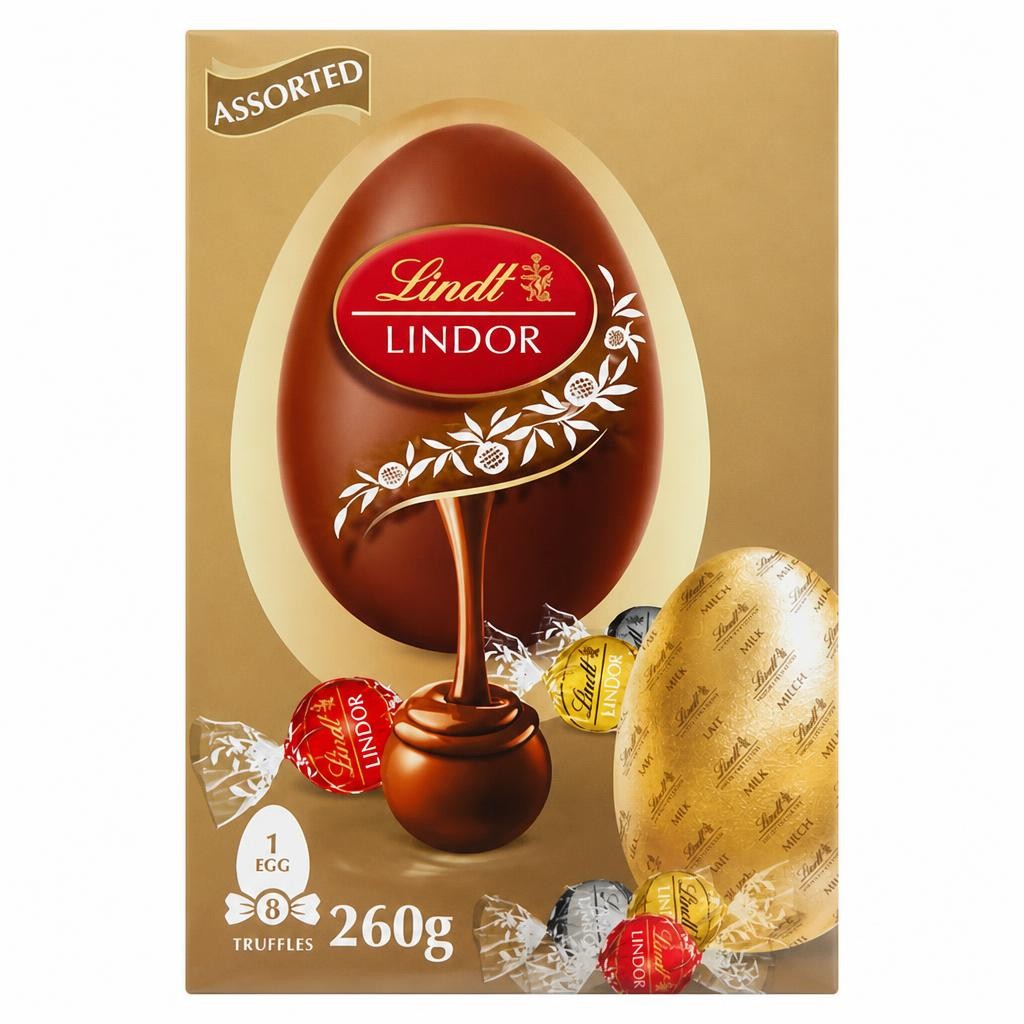 Lindt Extra Large Lindor Assorted Chocolate Easter Egg 260g
