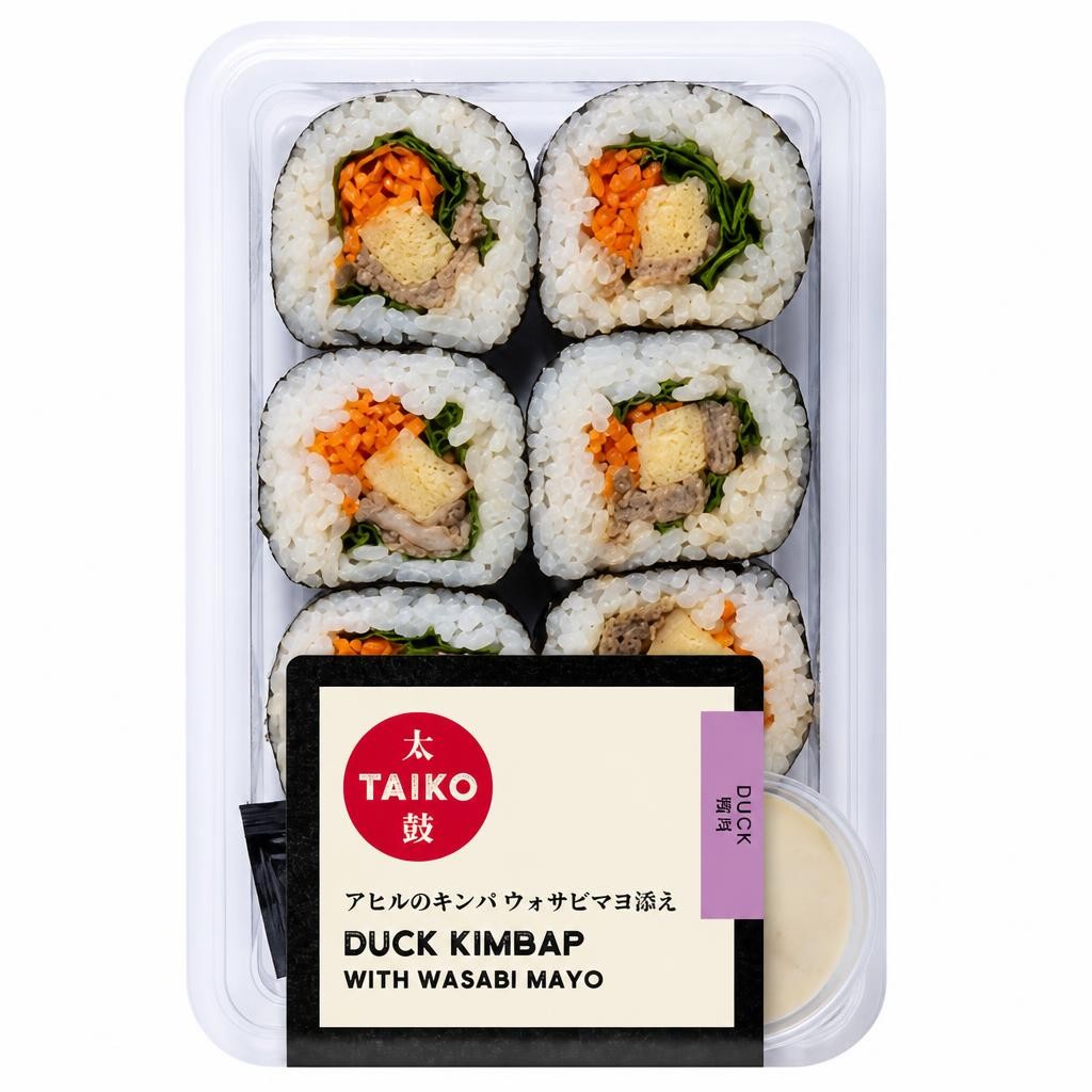 Taiko Duck Kimbap with Wasabi Mayo