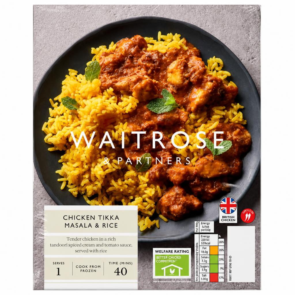 Waitrose Frozen Chicken Tikka Masala & Rice